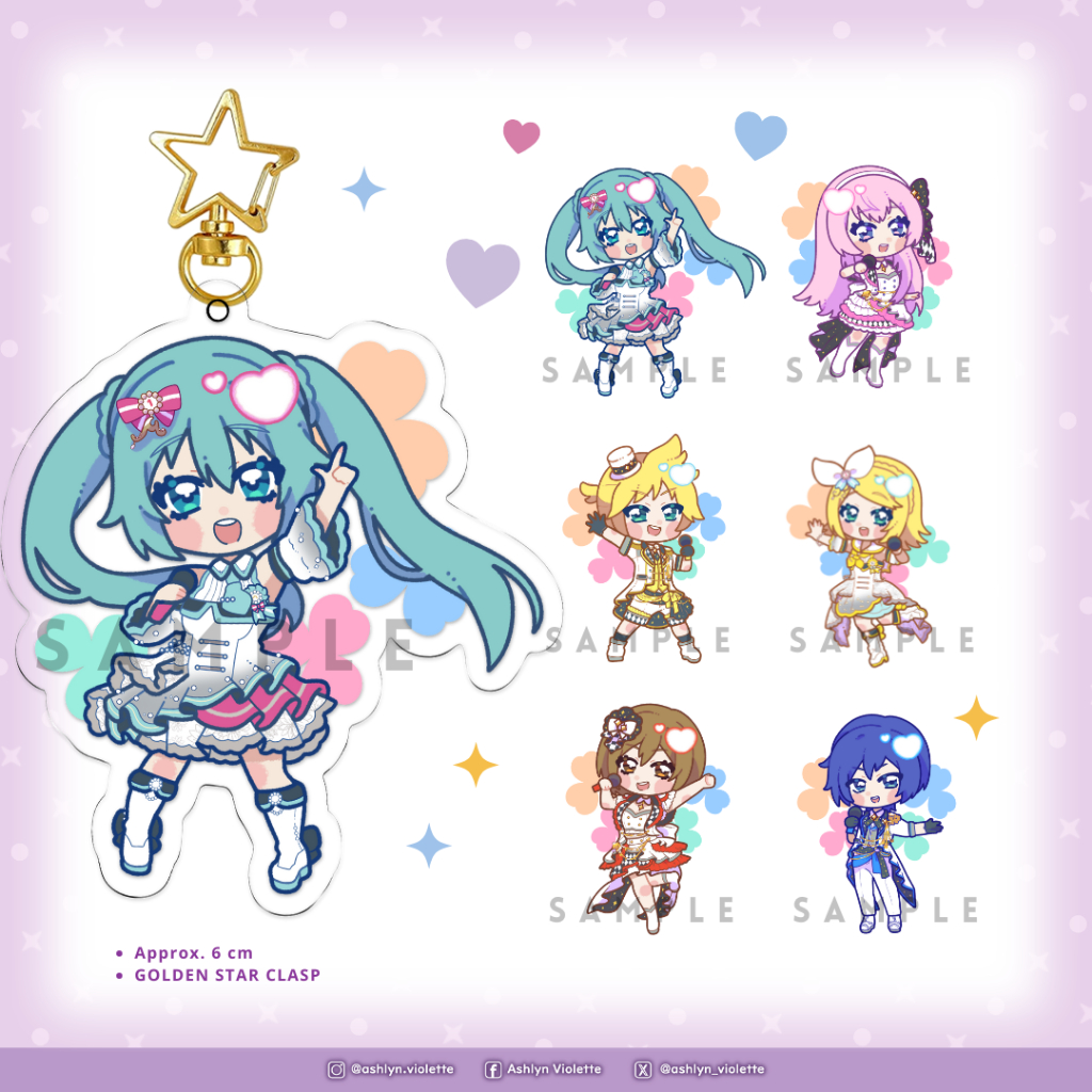 Jual PROJECT SEKAI VIRTUAL SINGER VOCALOID Acrylic Charm Gantungan ...