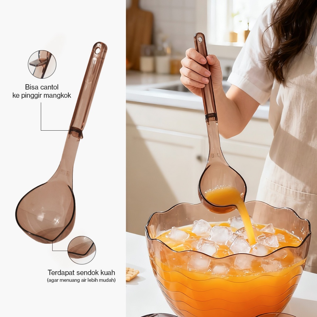 Technoplast Lovelo Punch Bowl Set | Mangkuk Es Buah Tempat Mangkok Besar Sop Bpa - foto 5