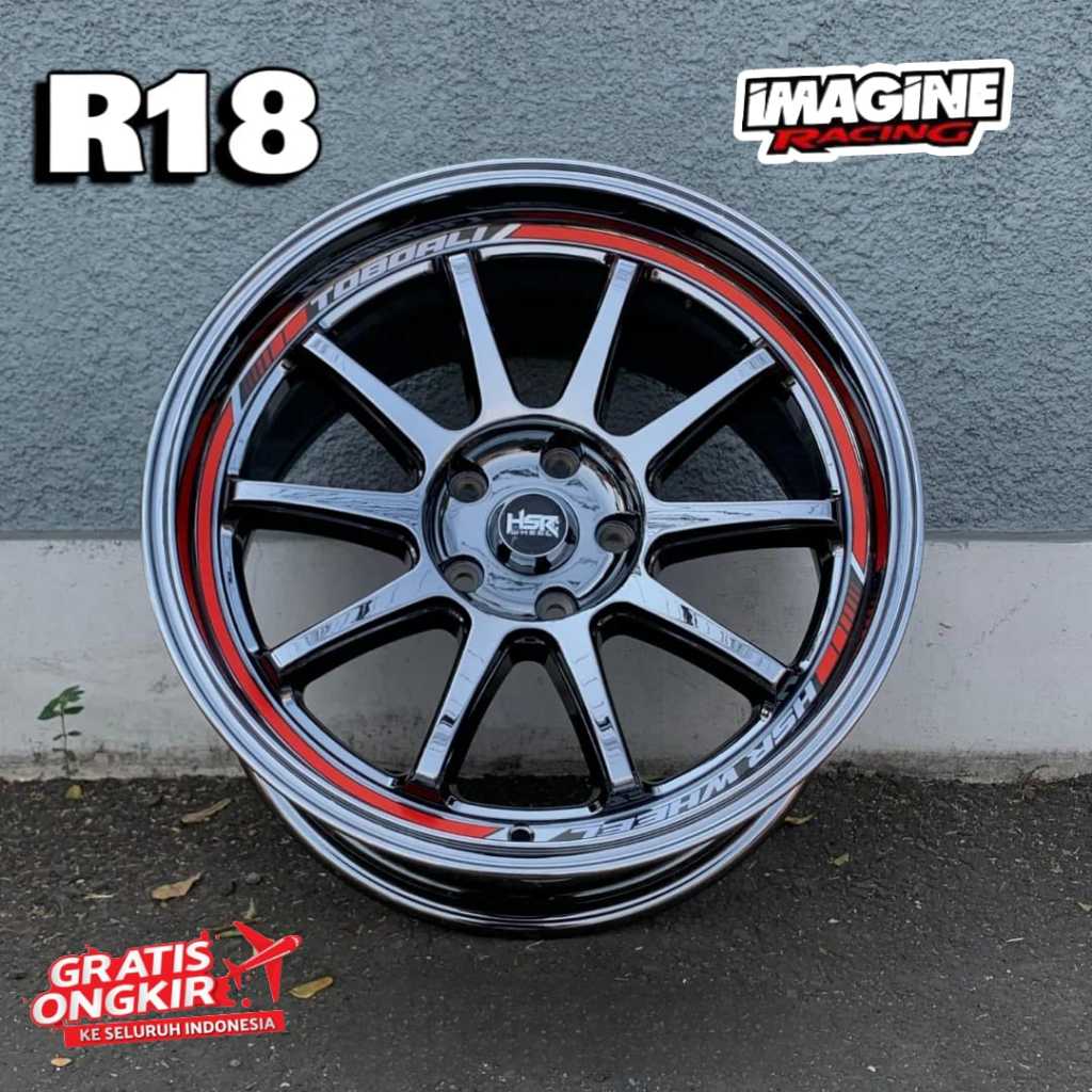 Jual VELG R18 HSR TOBOALI BLACK CHROME COCOK UNTUK INOVA RUSH TERIOS CR ...