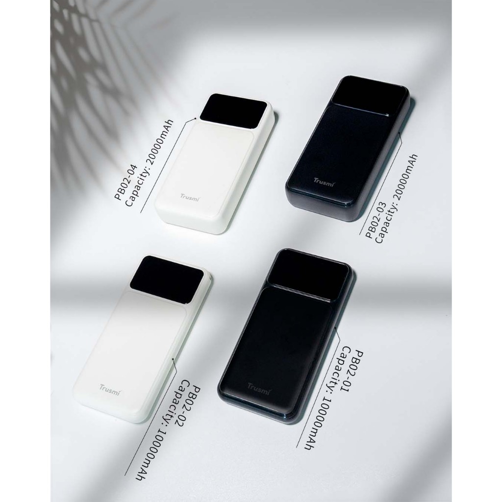 Trusmi Power Bank Dual Port 22.5w Usb-a Type-c 20.000mah Digital Display Pengisi - foto 2