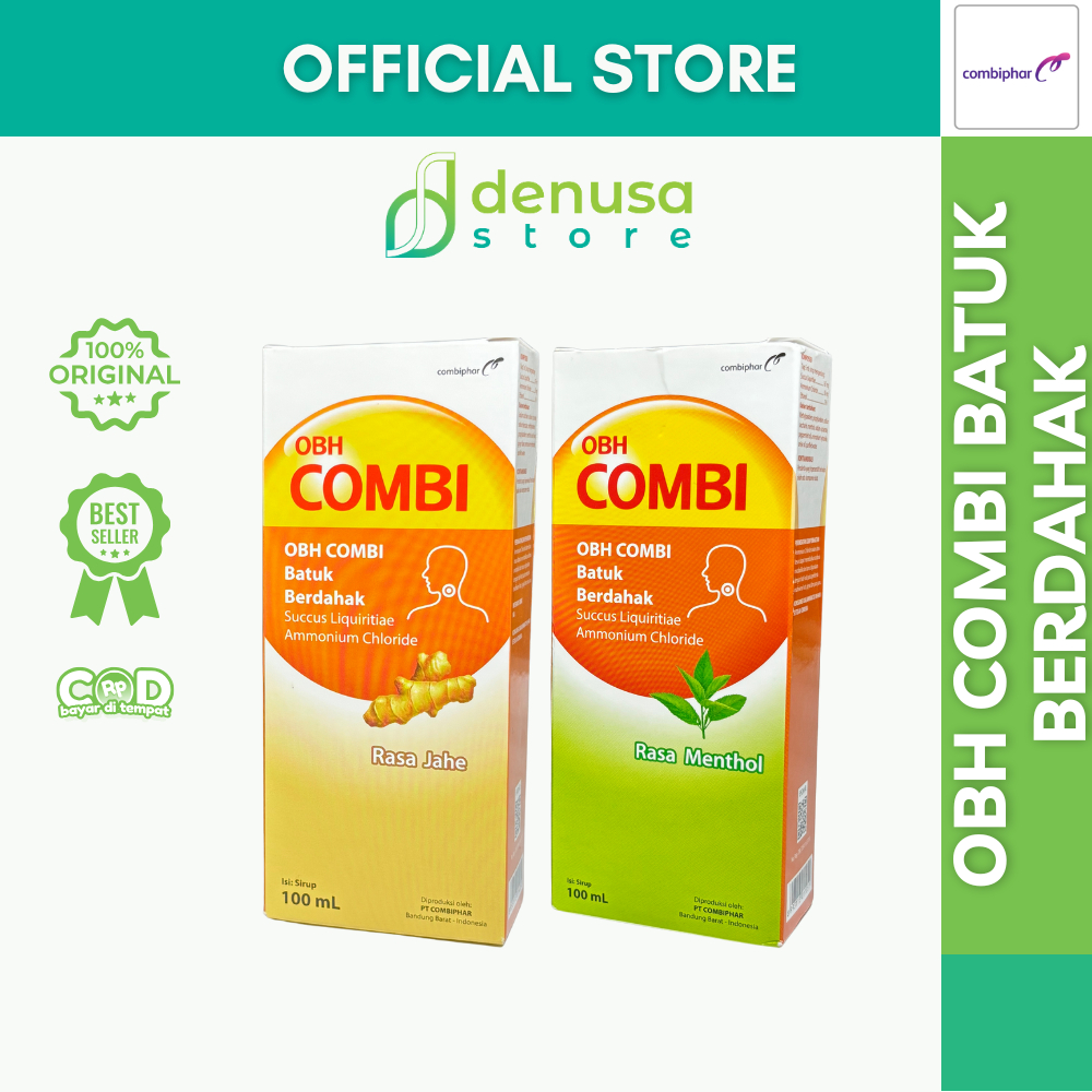 Jual OBH COMBI Batuk Berdahak Rasa Menthol Jahe 100 ml | Shopee Indonesia
