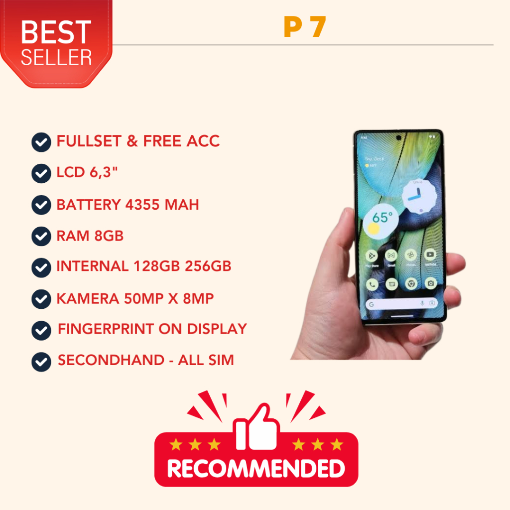 Jual HP SECOND ANDROID P 7 INTERNAL 128GB 256GB | Shopee Indonesia