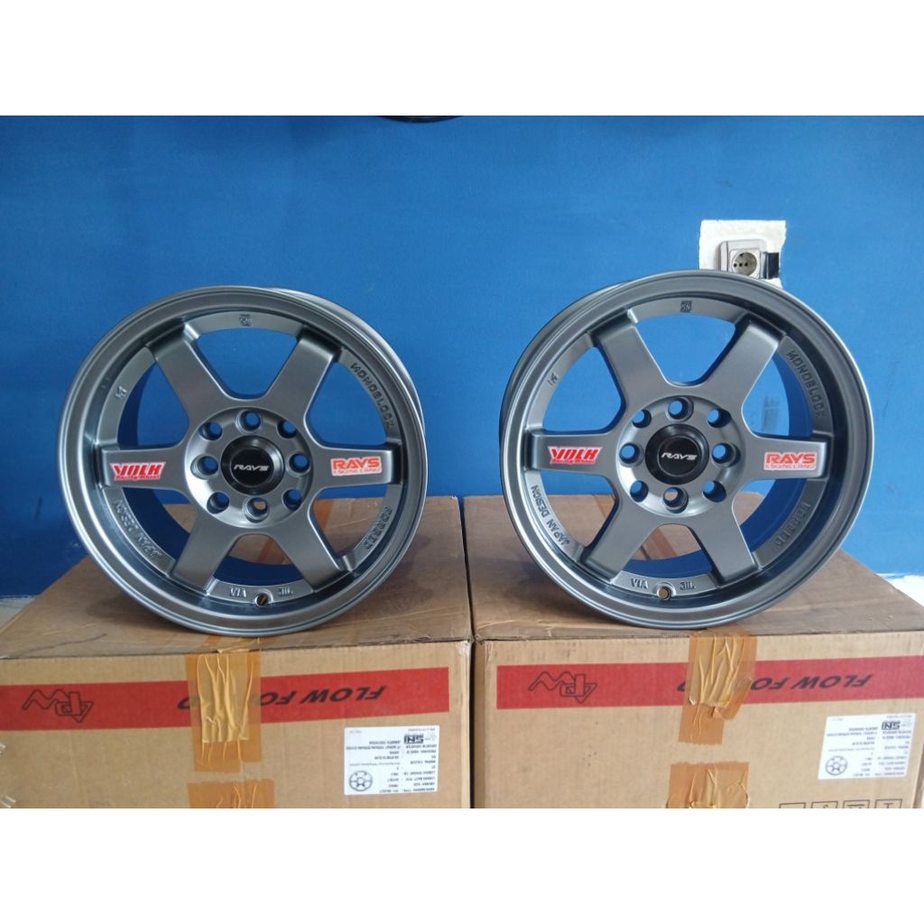 Jual VELG RACING TE37 R14 DOUBLE PCD | Shopee Indonesia