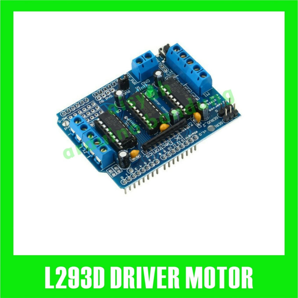 Jual L293D Motor Driver Shield For Arduino 4 Channel Stepper Servo ...