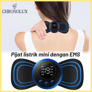 Lega alat pijat elektrik tempel ems terapi leher massager
