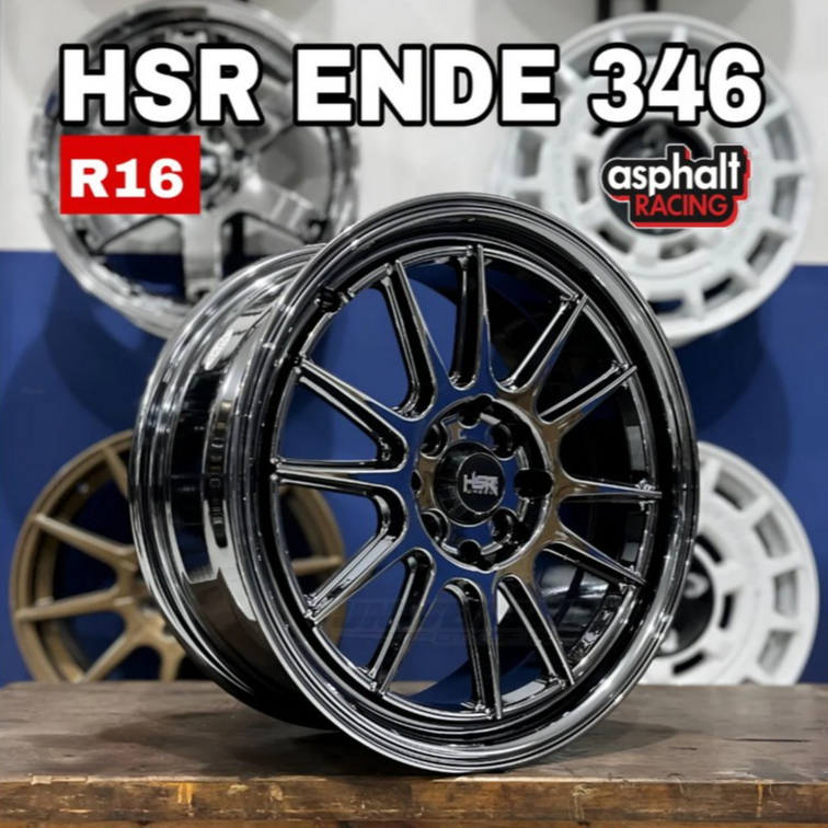 Jual VELG MOBIL R16 HSR ENDE BLACK CHROME PCD 4X100/4X114,3 UNTUK FORD ...