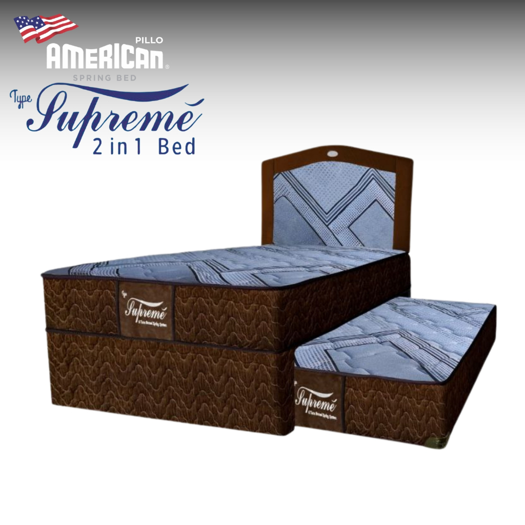 Jual American Pillo Springbed Supreme Set 2in1 Kasur Sorong Twin ...