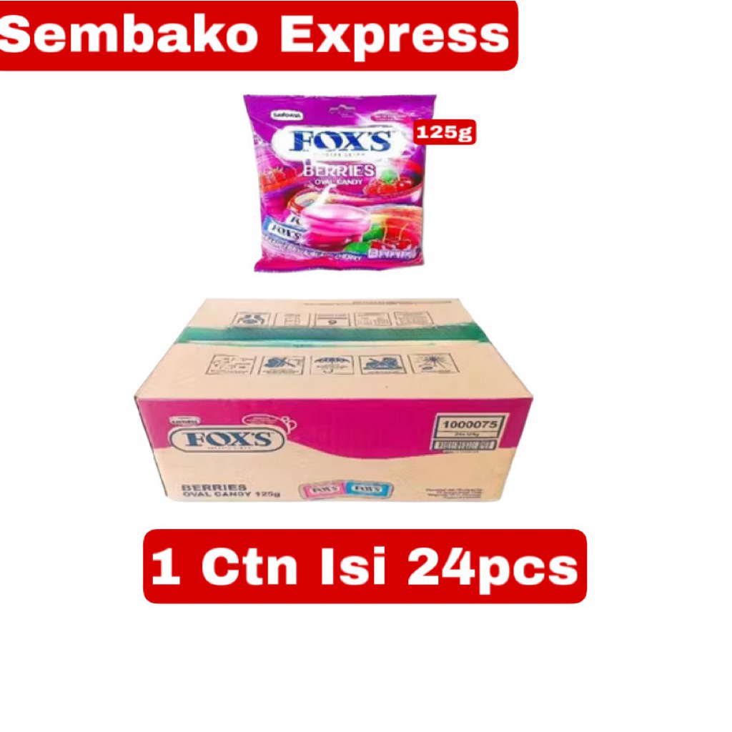 Jual FOX’S Berries 125g – 1 Karton Isi 24 Pcs | Permen Rasa Buah Segar ...