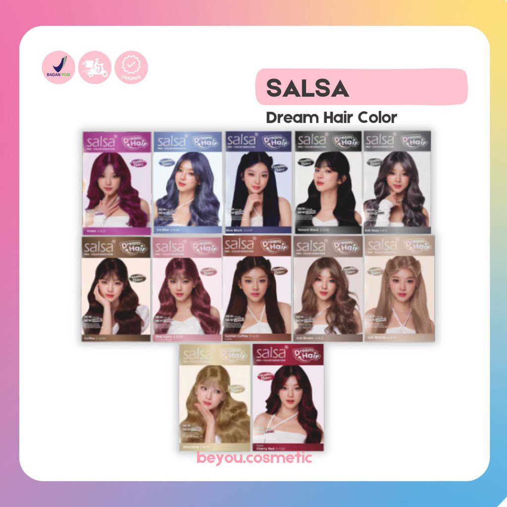 Jual SALSA Dream Hair Color - Cat Rambut Permanen Praktis Intens Tahan ...