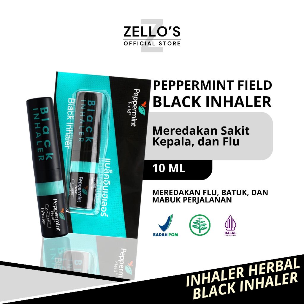 Jual Peppermint Black Inhaler 2 In 1 Lisa Thailand Inhaler 2 in 1 ...