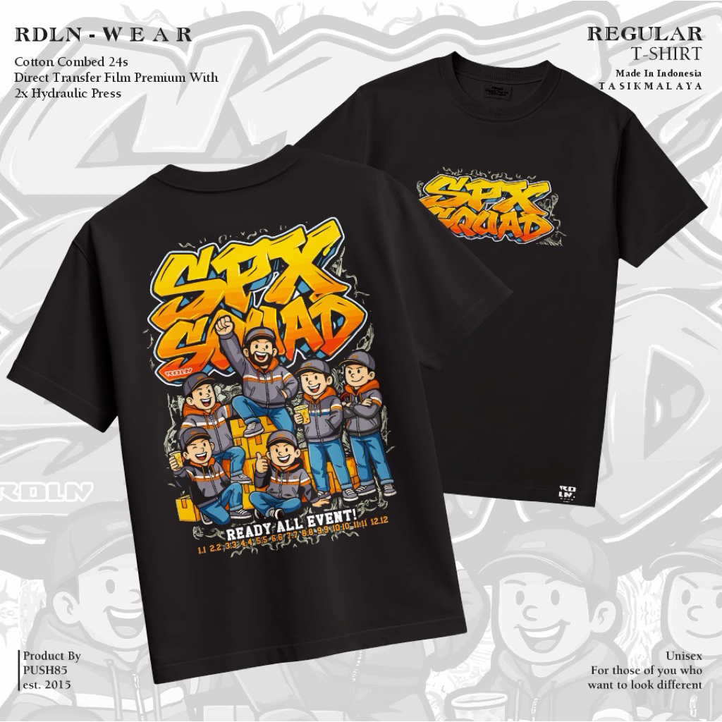 Jual RDLN - TSHIRT BAJU KAOS KURIR SPX EXPRESS SQUAD PREMIUM COMBED 24S ...