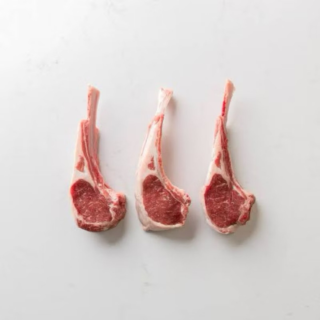 Jual [GRASS FED] Lamb Chop Rack French Cut Australia 3-4s 500g | Shopee ...