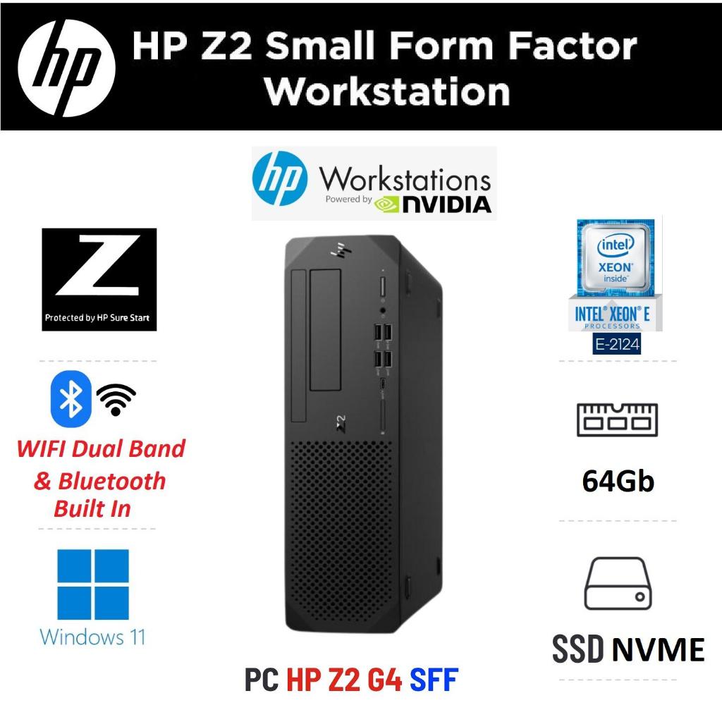 BUILT IN Wifi & Bluetooth - PC Server Workstation HP Z2 G4 SFF Xeon E-2124G Coffee Lake (Gen9) Made in Tokyo Japan