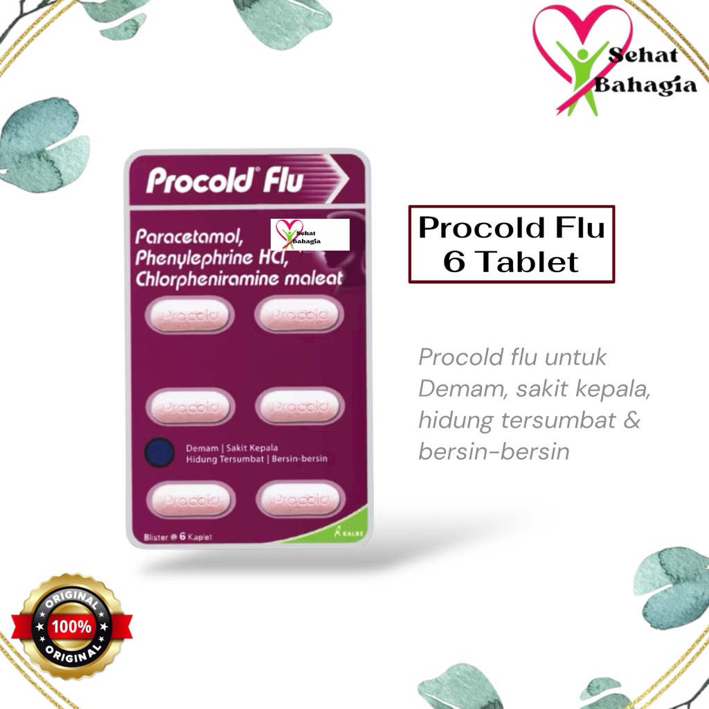 Jual Procold Flu - Meredakan Gejala Flu, Demam, Hidung Tersumbat ...