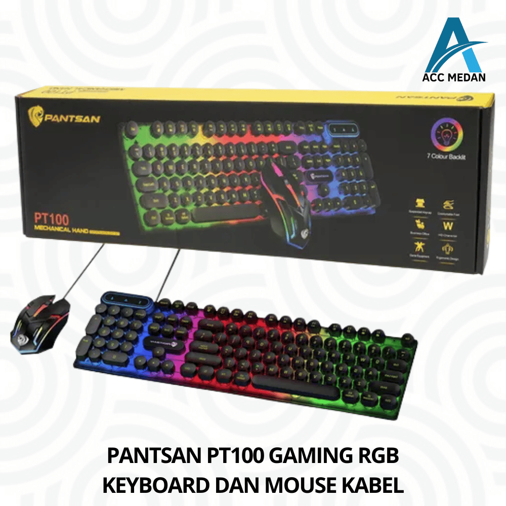 Jual PANTSAN PT100 GAMING RGB ORIGINAL - KEYBOARD DAN MOUSE MECHANICAL ...