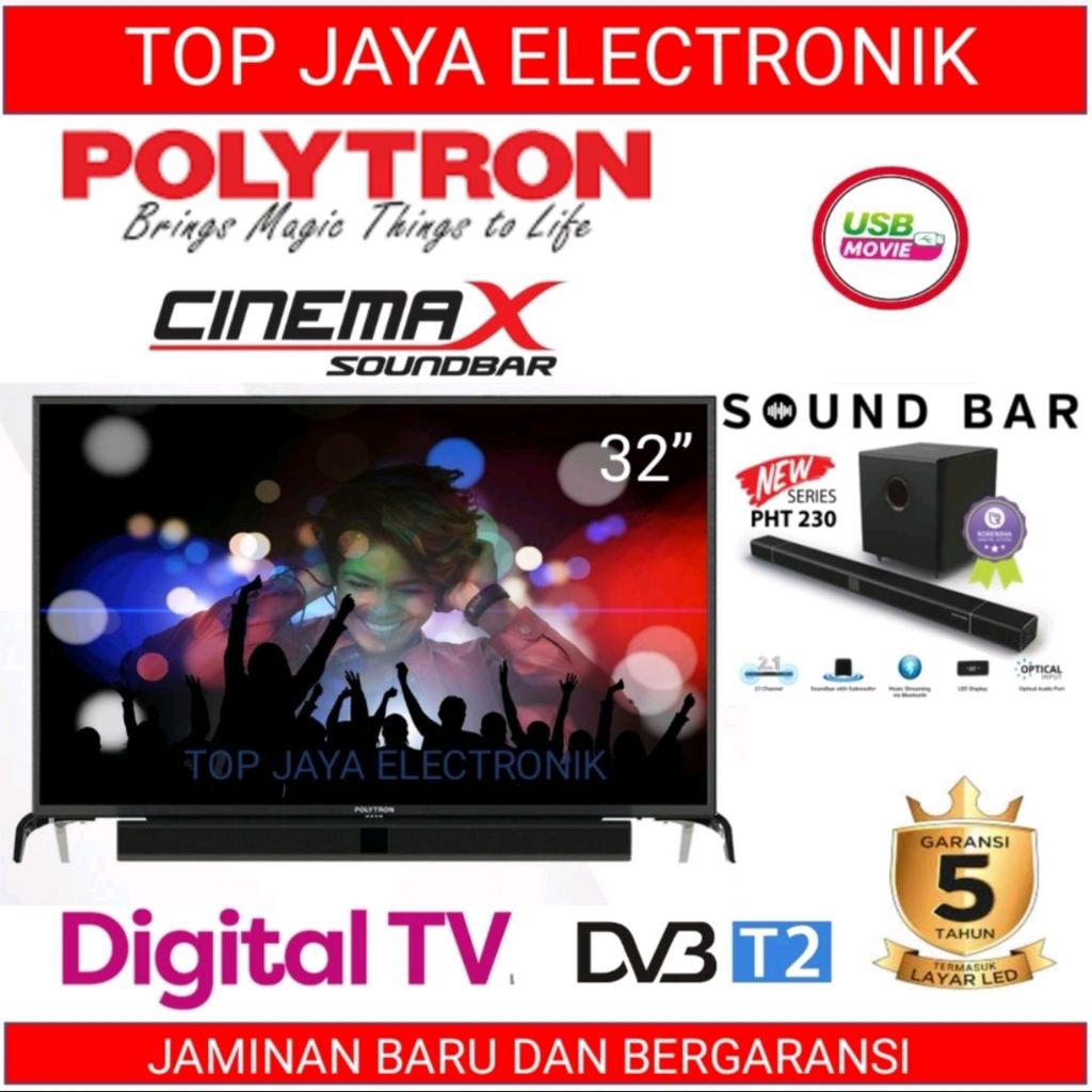 Jual DIGITAL TV 32 INCH POLYTRON SOUND BAR/DIGITAL TV POLYTRON 32 INCH ...