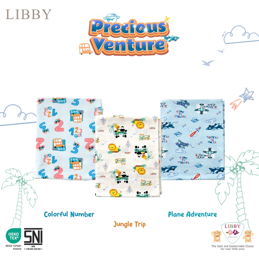 Jual LIBBY 1 pcs Bedong Motif Unisex ( 1 pcs ) | Lively Vibes | Hazel ...