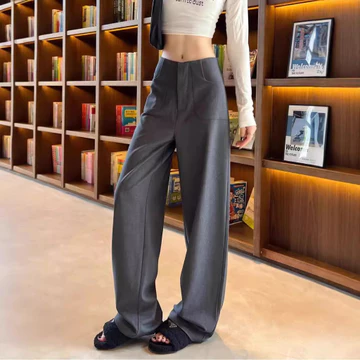GDTIMA Celana Kulot Wanita Highwaist Casual Celana Panjang Pants