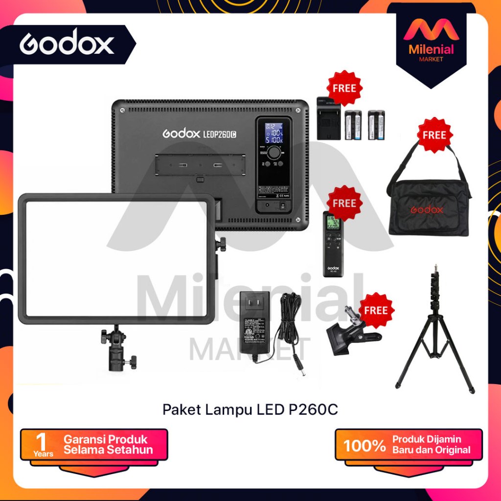 Jual LED Light Godox P260C P 260C P260 C | Shopee Indonesia