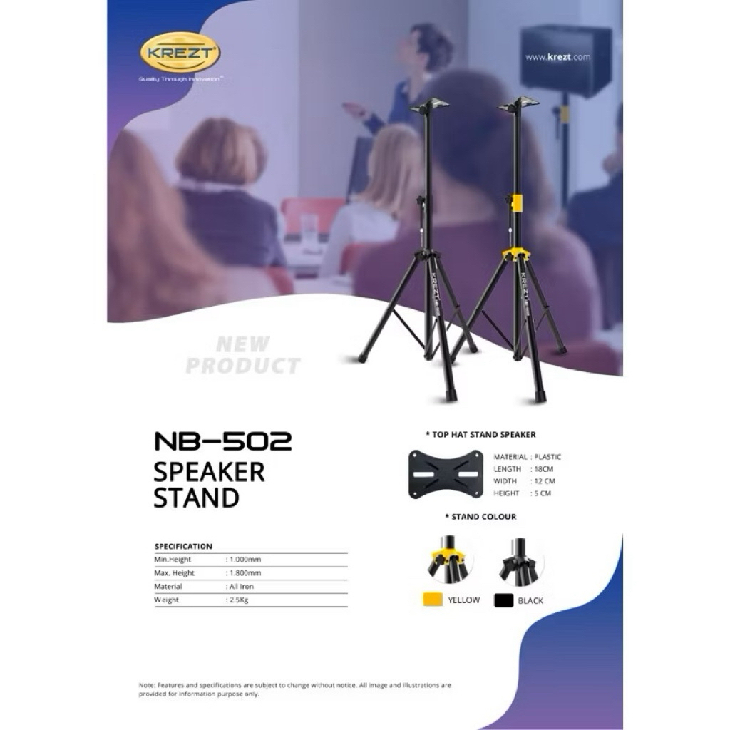 Jual STAND SPEAKER AKTIF -TRIPOD KREZT NB503 TNB 503 ORIGINAL KREZT ...