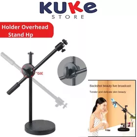 KUKE Overhead Tripod Armstand Phone Holder Universal Stand Meja Live Streaming Vlog Konten