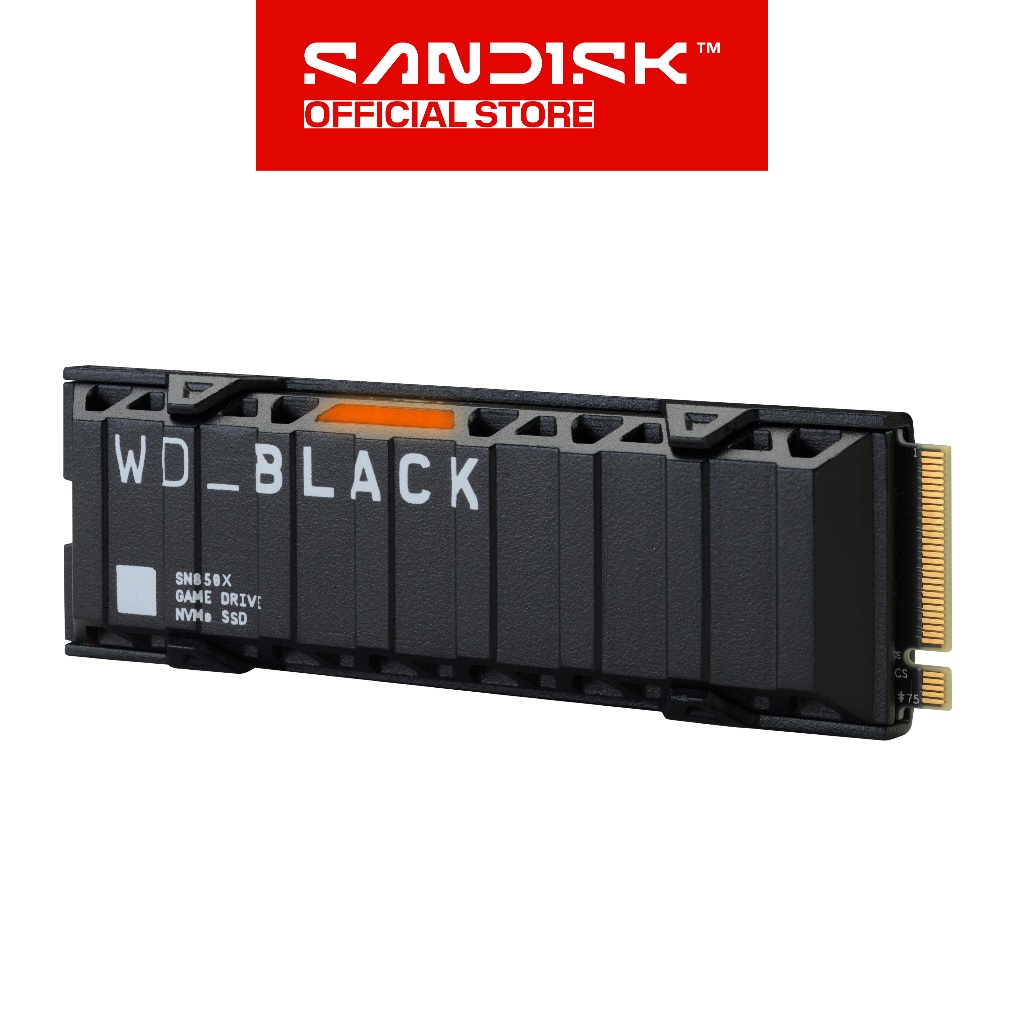 WD Black SSD SN850X 1TB / 2TB / 4TB With Heatsink M.2 PCIe Gen4 NVMe 2280 (3)