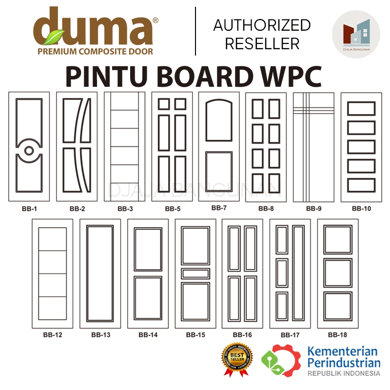 Jual DUMA PINTU WPC PREMIUM CUSTOM UKURAN + ROUTER // LUBANG KACA ...