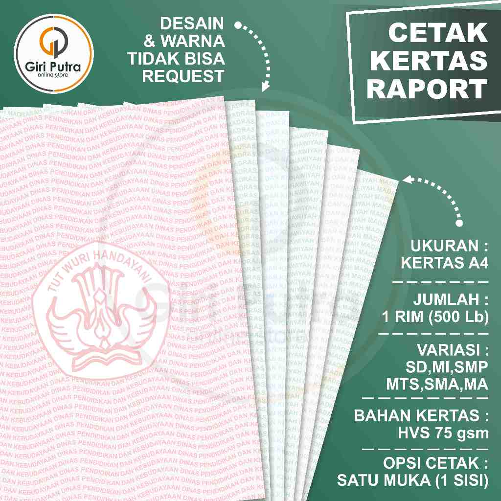 Jual Kertas Raport Terlengkap & Harga Terbaru Agustus 2026 | Shopee ...