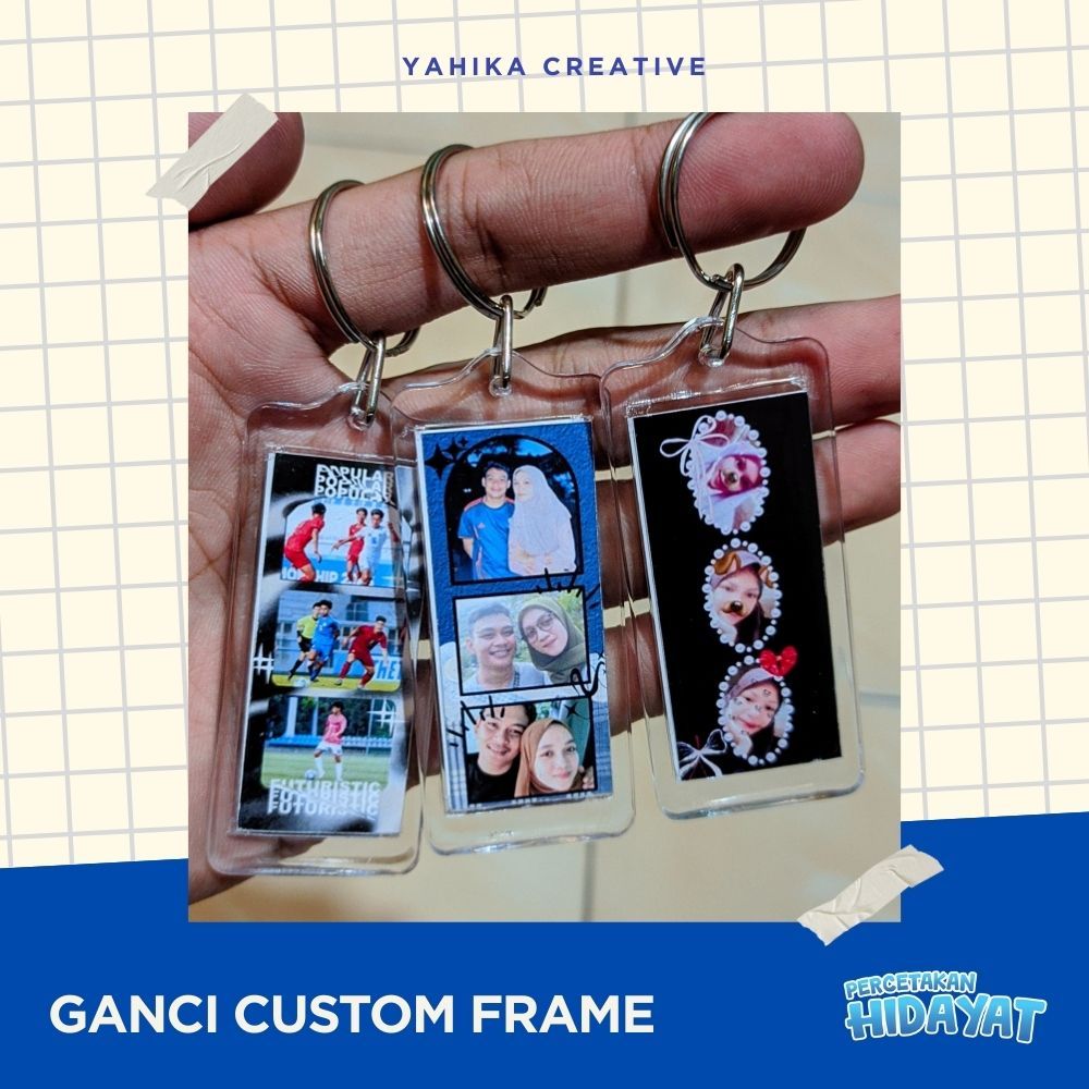 Jual Gantungan Kunci Frame Custom Foto | Mini Frame Aesthetic | Shopee ...