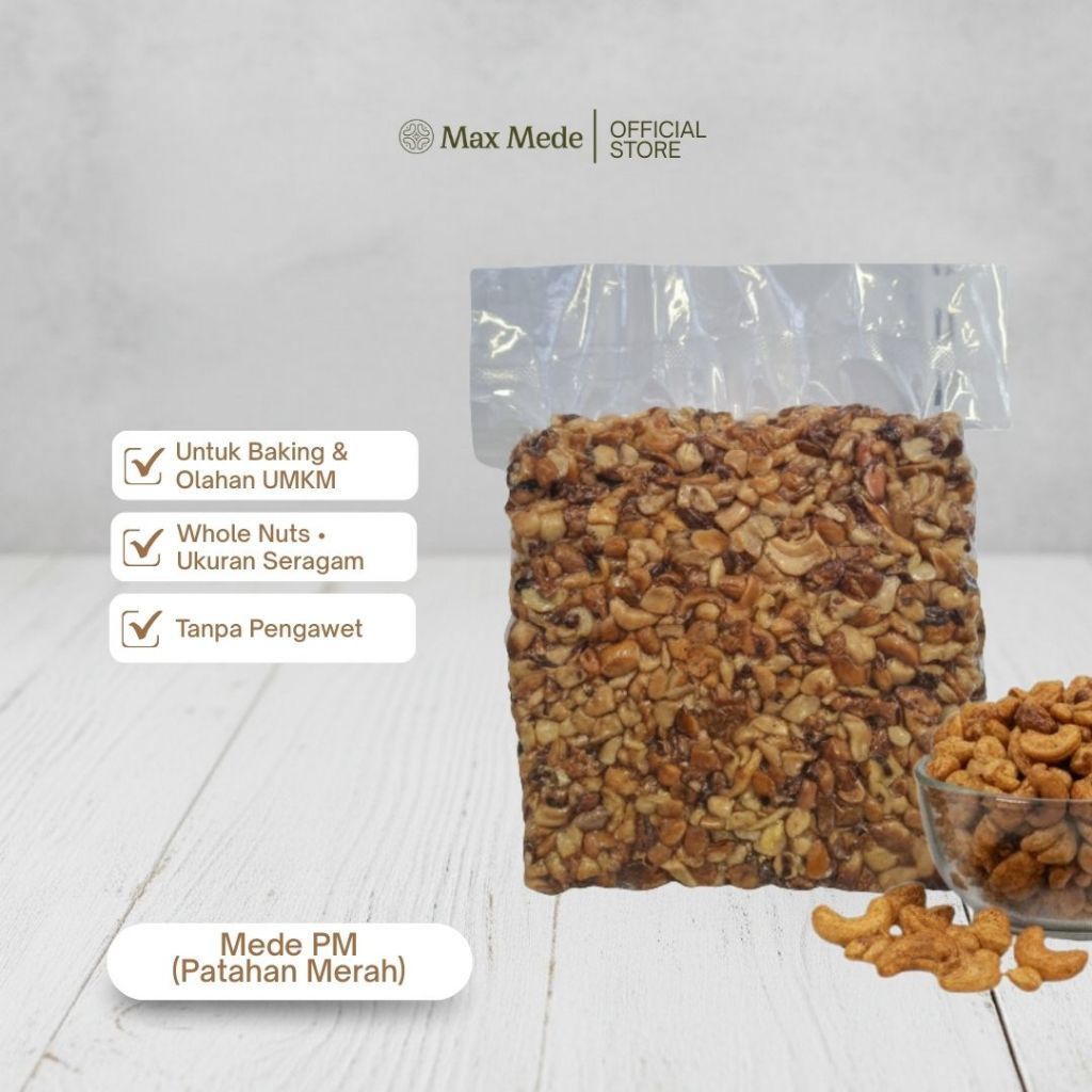 Jual Max Mede - Kacang Mede Patahan Merah PM Mentah 1Kg Raw Premium ...