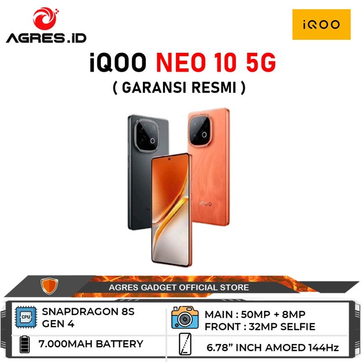 iQOO Neo 10 5G 16GB/512GB Garansi Resmi iQOO Indonesia