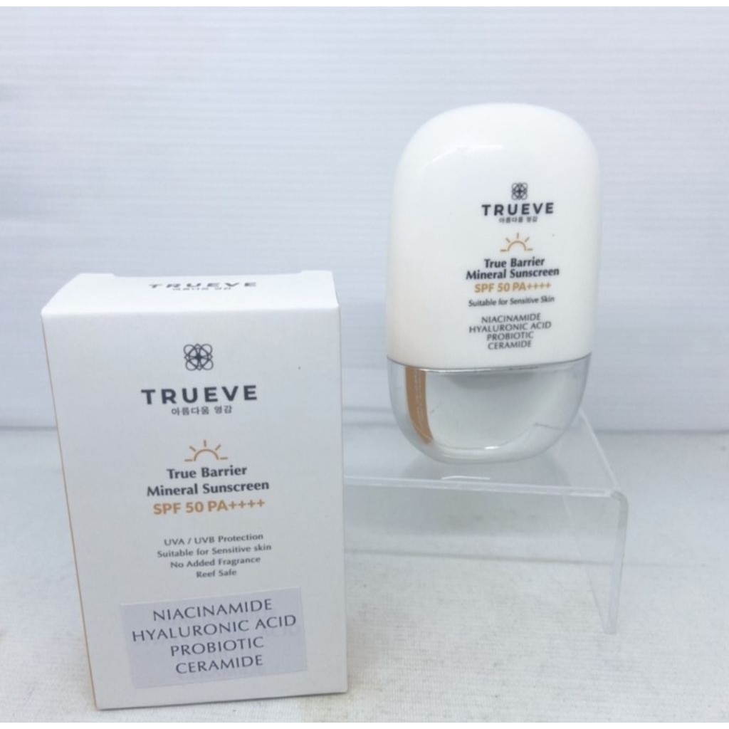 Jual Trueve True Barrier Mineral Sunscreen SPF 50 PA++++ 30g | Shopee ...