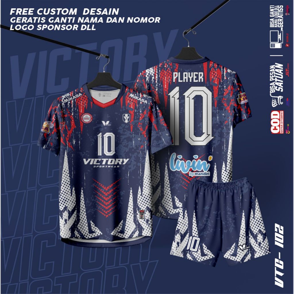 Jual Jersey Volly satuan Jersey Volly printting Jersey Volly custom