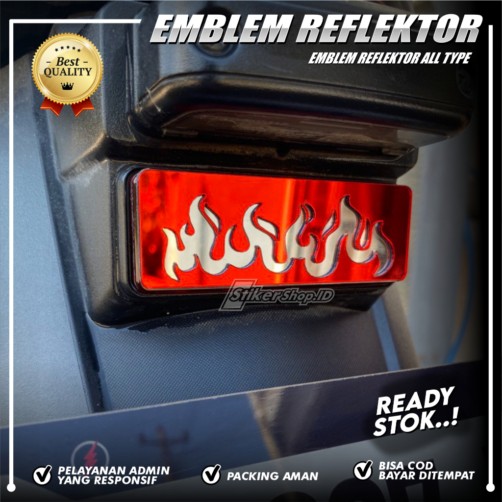 Emblem Reflektor Universal Mata Kucing Beat, PCX, Scoopy, ADV, Fazzio, Aerox, Nmax, Vario, Lexi, Xmax