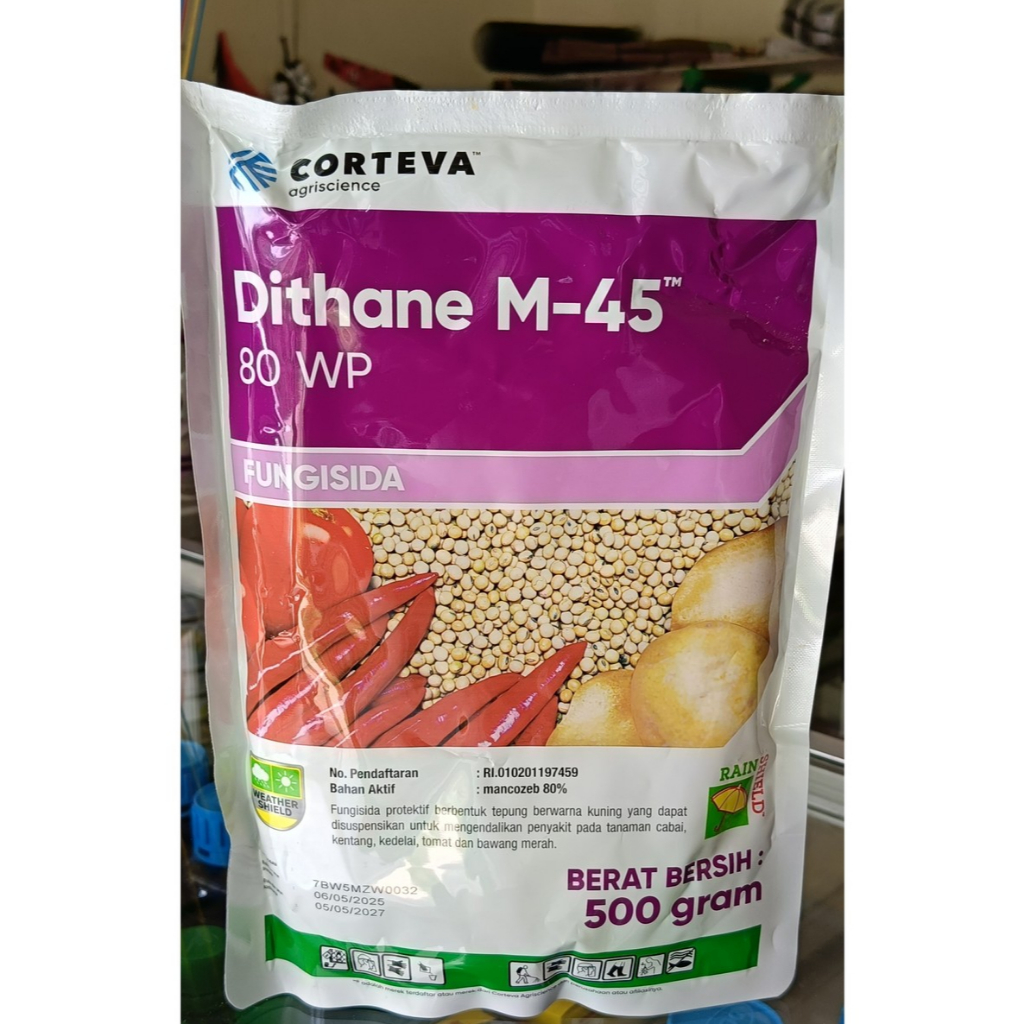 Jual FUNGISIDA PROTEKTIF - DITHANE M 45 - 80WP- 500 GRAM -MANCOZEB 80% ...
