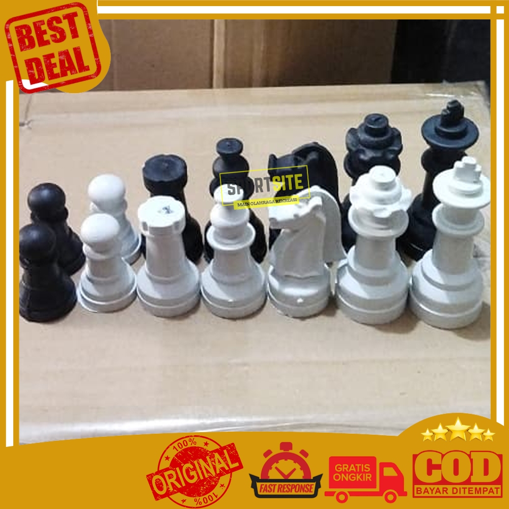 Jual Pion Catur Raja Menteri Ratu Gajah Kuda Benteng Bidak King Queen ...
