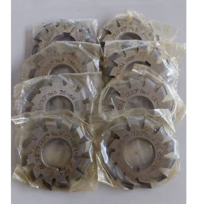 Jual Gigi Module Involute Gear Cutter 1Set M2.75 (1-8) Module Miling ...