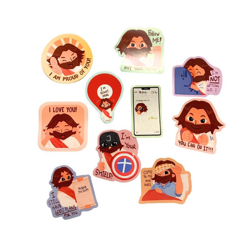 Jual Stiker Waterproof Jesus Stickers (Set of 10pcs) | Shopee Indonesia