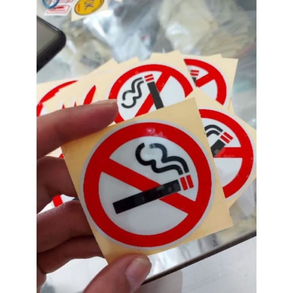 Jual STICKER NO SMOKING STICKER DI LARANG MEROKOK UKURAN 5CM | Shopee ...
