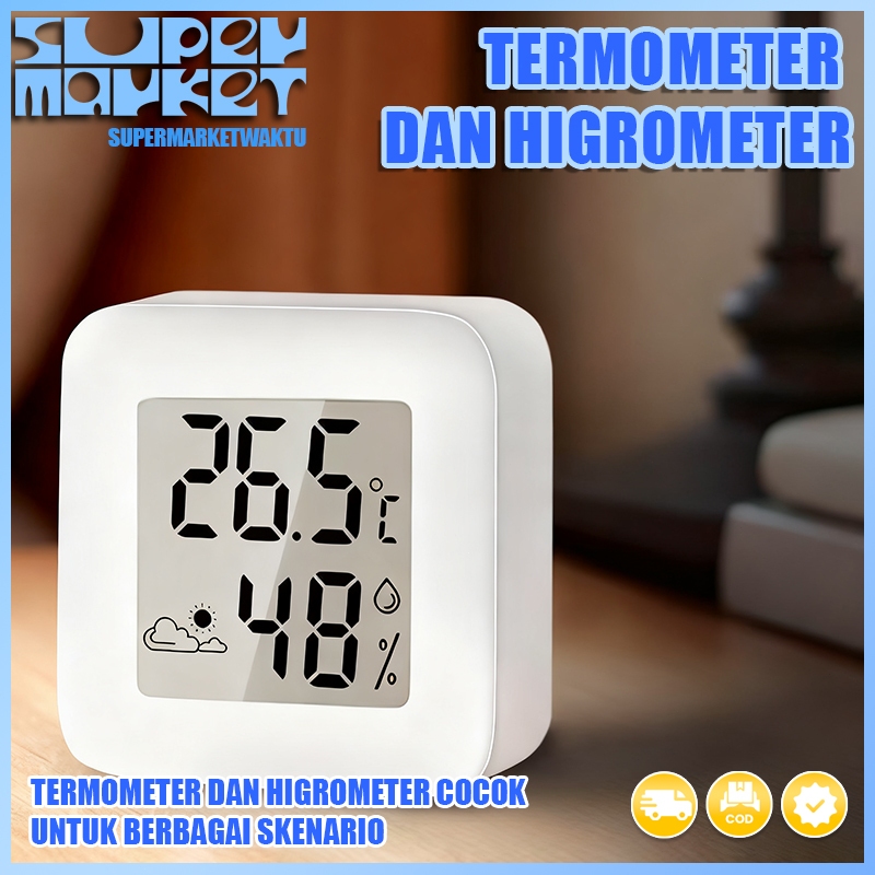 Jual Termometer dalam ruangan elektronik presisi tinggi yang terpasang ...