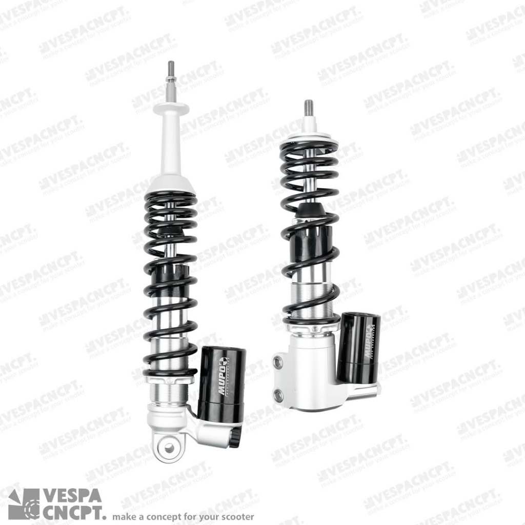 Jual Shock Breaker Mupo Set Depan Belakang Black Silver Vespa Sprint ...