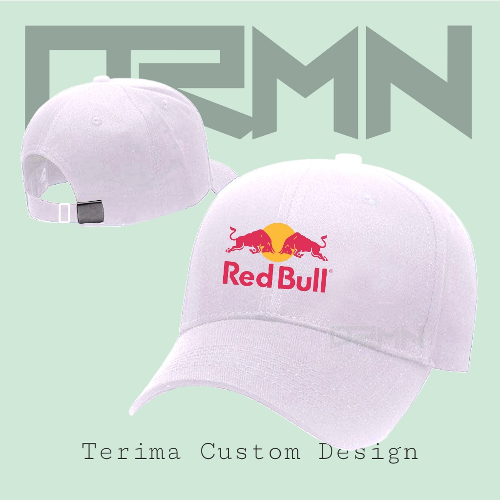 Jual DRMN topi BASEBALL sablon dtf RED BULL unisex custom design suka ...