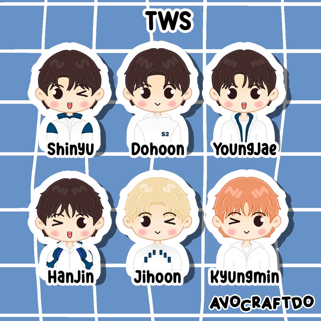 Jual [ AVOCRAFTDO ] Sticker Kpop TWS Plot Twist Overdrive die cut ...