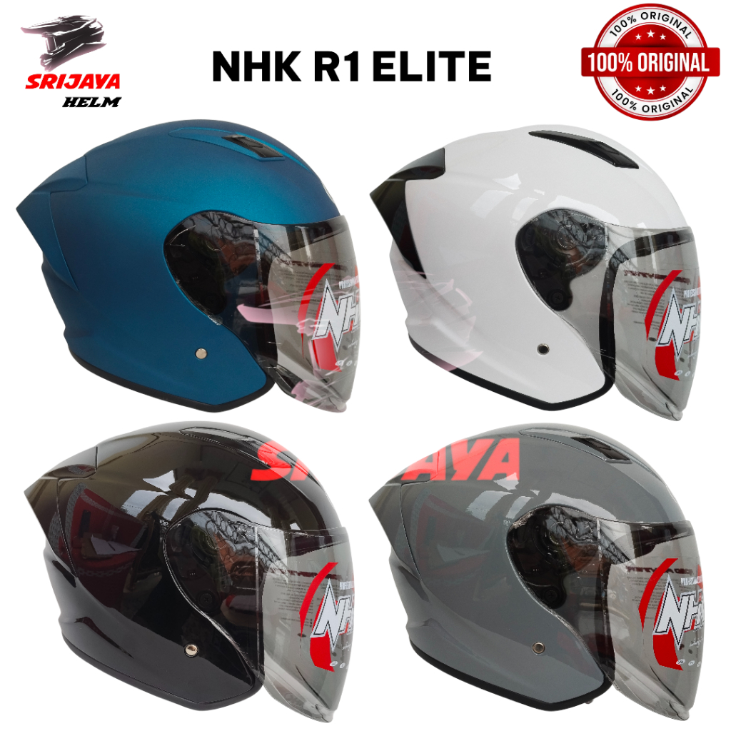 Jual HELM NHK R1 ELITE ALL VARIAN POLOS DAN MOTIF 100% ORIGINAL ...