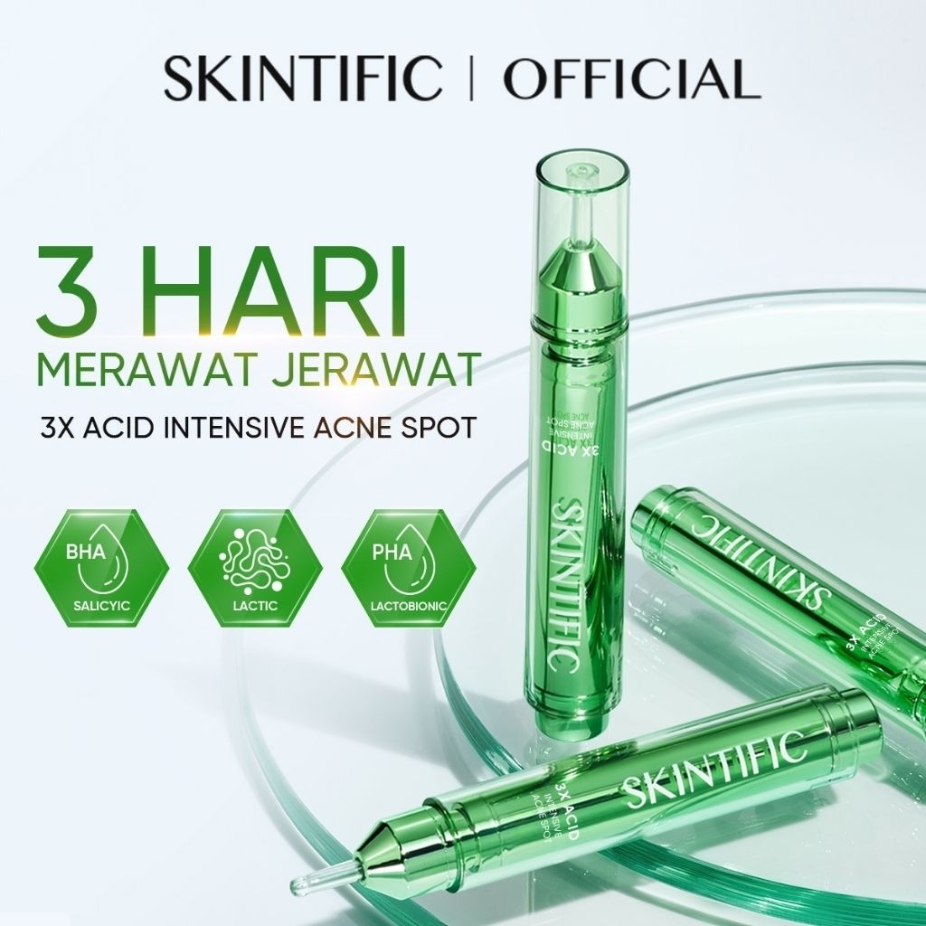 Jual Skintific 3X Acid intensive Acne spot salicylic acid lactic acid ...