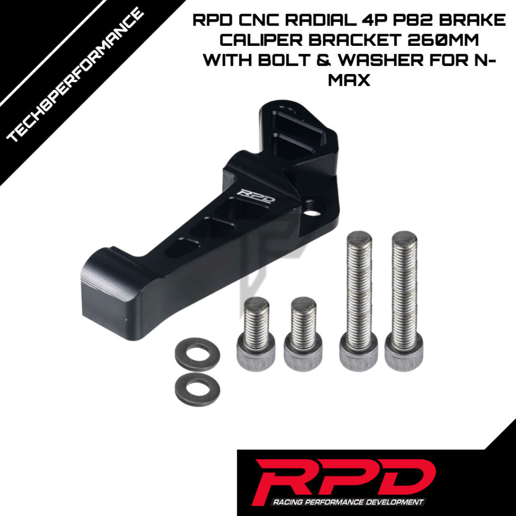 Jual Breket Kaliper/Caliper RPD CNC Radial 4P P82 260MM NMAX + Bolt ...