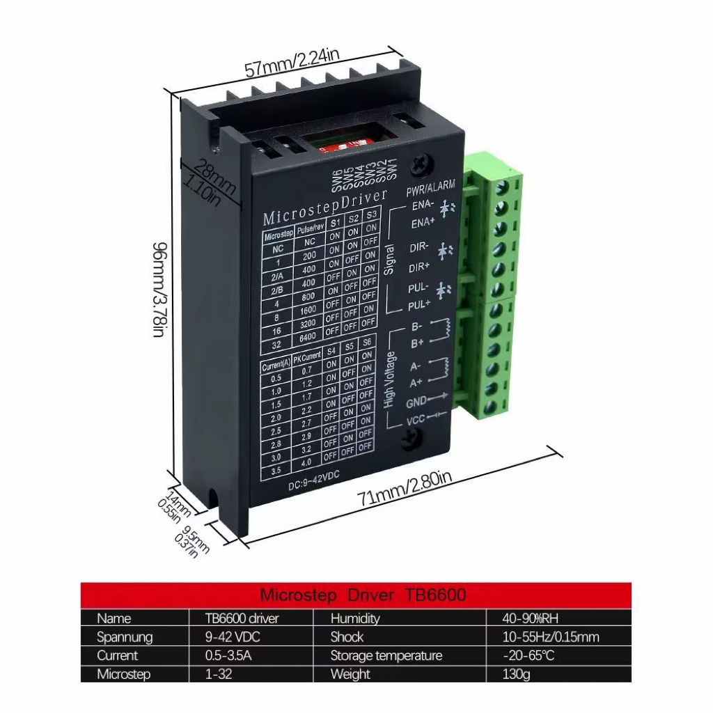 Jual Driver TB 6600 TB6600 stepper 42 57 motor NEMA NEMA17 NEMA23 ...