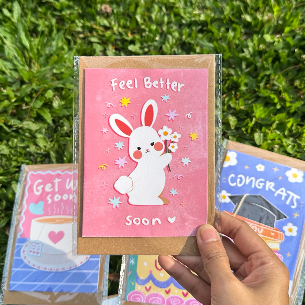Jual Get Well Soon Card / Kartu Ucapan / Greeting Card Series Winkle ...