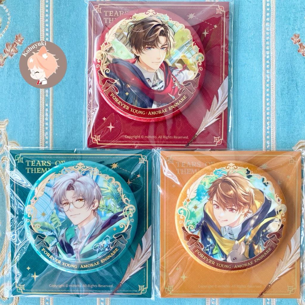 Jual OFFICIAL LIMITED Badge Pin glitter Amorae Ensnare Tears of themis ...