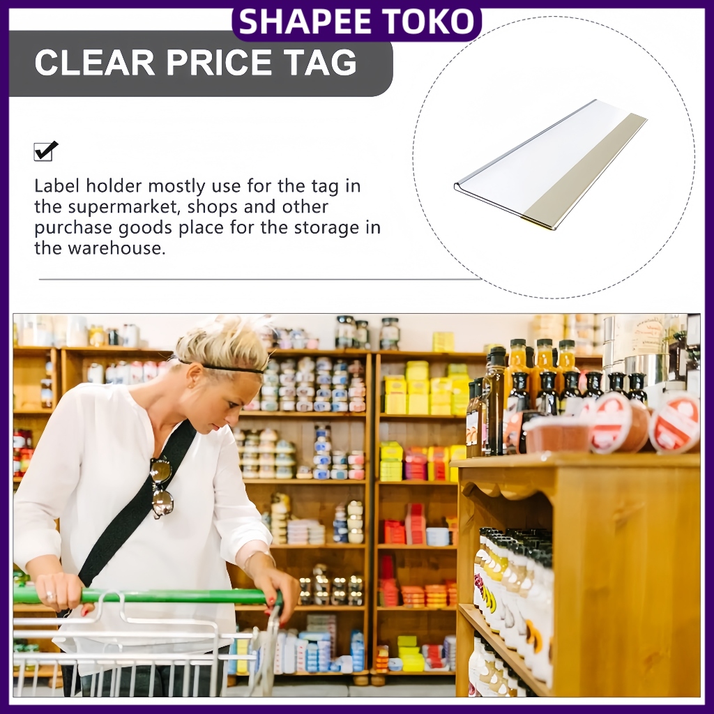 Jual READY-10PCS Price Rail Label Harga Rak Minimarket Price Tag ...